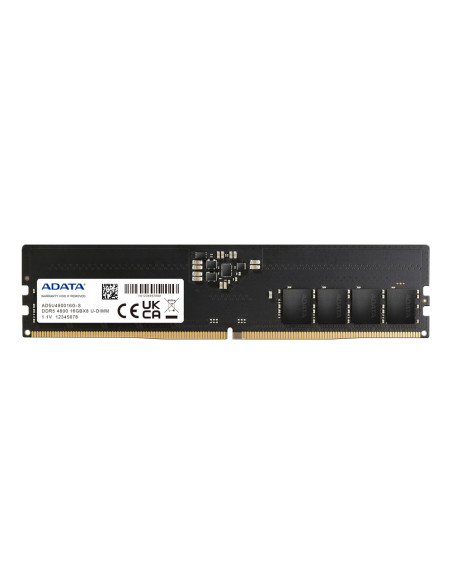 ADATA Premier memoria 16 GB 1 x 16 GB DDR5 288-pin DIMM Data Integrity Check (verifica integrità dati)