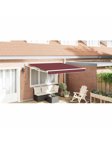 Tenda da Sole Retrattile Automatica Bordò 300x250 cm