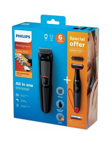 Philips Rasoio Elettrico Multigroom MG3710/85