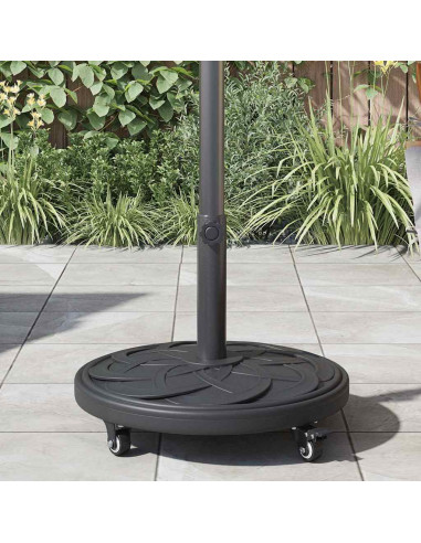 Base per ombrellone Art déco Nero Ø 45 x 39,5 cm Ferro