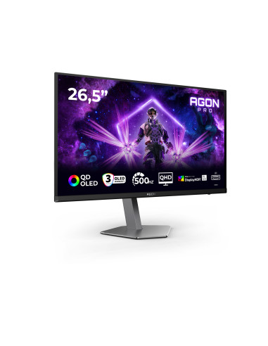 AOC AGON PRO AG276QKD2 Monitor PC 67,3 cm (26.5") 2560 x 1440 Pixel Quad HD QD-OLED Nero, Grigio