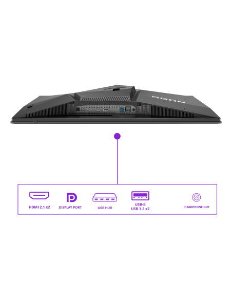 AOC AGON PRO AG276QKD2 Monitor PC 67,3 cm (26.5") 2560 x 1440 Pixel Quad HD QD-OLED Nero, Grigio