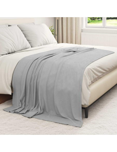 Coperte da Pile 24 pcs Grigio 200 x 150 cm Panno