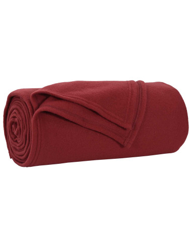 Coperte da Pile 24 pcs Rosso Bordeaux 270 x 240 cm Panno
