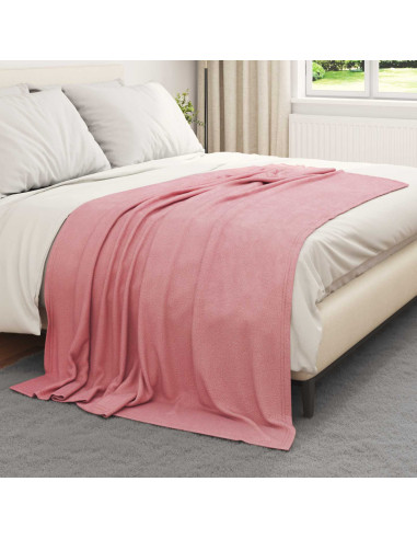 Coperte da Pile 24 pcs Rosa 200 x 150 cm Panno