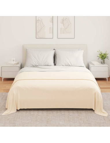 Coperta Crema 280 x 210 cm Panno