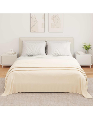Coperta Crema 350 x 270 cm Panno