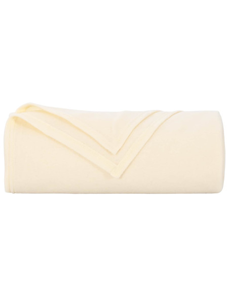 Coperte da Pile 6 pcs Crema 210 x 140 cm Panno