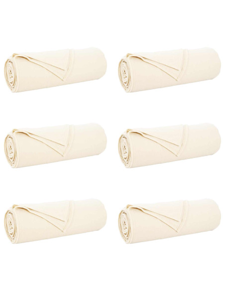 Coperte da Pile 6 pcs Crema 350 x 270 cm Panno