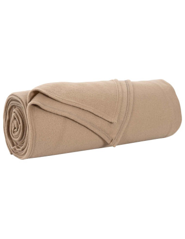 Coperte da Pile 6 pcs Cammello 210 x 140 cm Panno