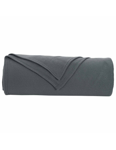 Coperte da Pile 6 pcs Grigio scuro 350 x 270 cm Panno