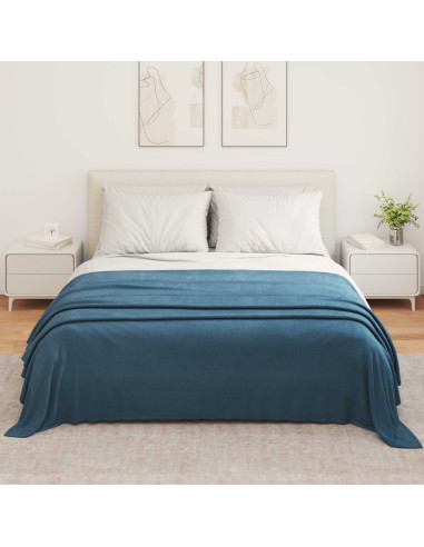 Coperte da Pile 6 pcs Blu navy 350 x 270 cm Panno