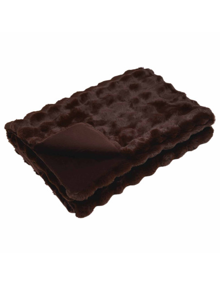 Coperta in Pelliccia di Coniglio Finta Cammello 130 x 150 cm