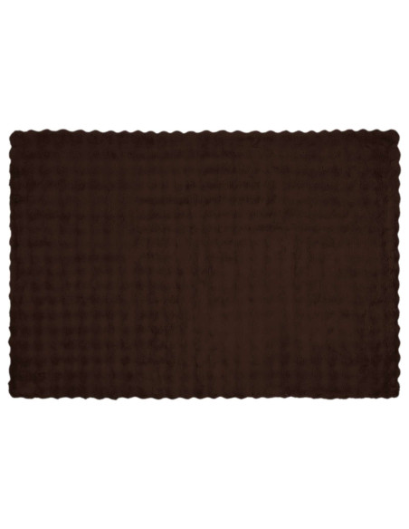 Coperta in Pelliccia di Coniglio Finta Cammello 150 x 220 cm