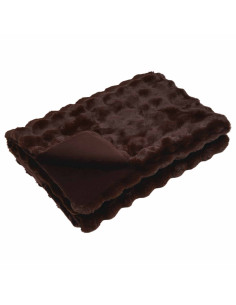 Coperta in Pelliccia di Coniglio Finta Cammello 240 x 270 cm 2