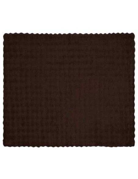 Coperta in Pelliccia di Coniglio Finta Cammello 240 x 270 cm