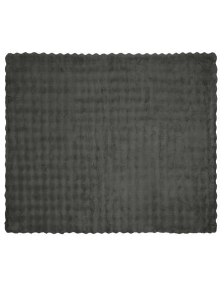 Coperta in Pelliccia di Coniglio Finta Grigio scuro