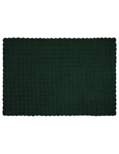 Coperta in Pelliccia di Coniglio Finta Verde Scuro 150 x 220 cm