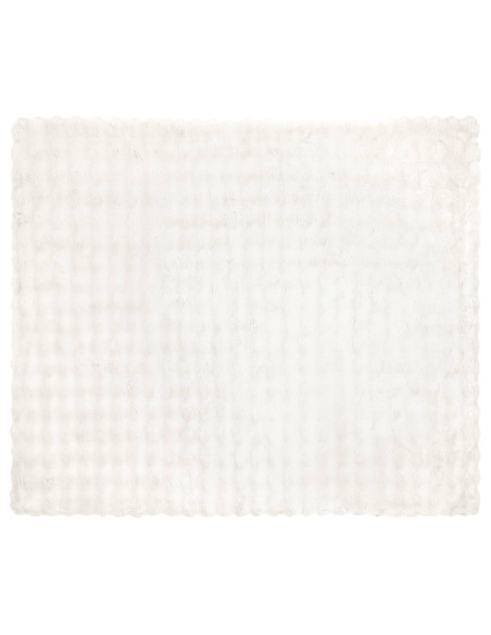 Coperta in Pelliccia di Coniglio Finta Bianco 130 x 150 cm