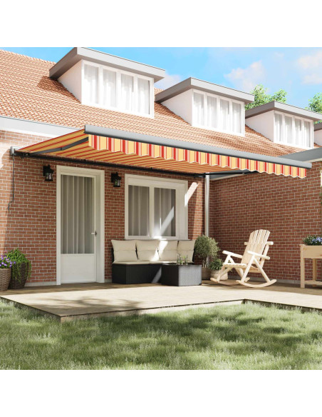 Tenda Retrattile Giallo e Arancione 400 × 300 cm