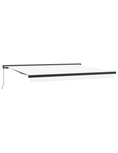 Tenda Retrattile Bianco 4 × 3 m Tela e Alluminio 2