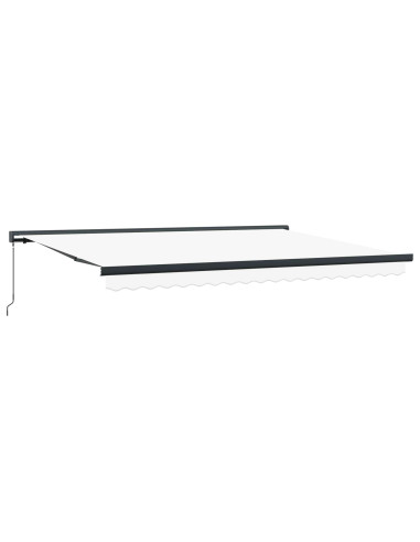 Tenda Retrattile Bianco 4 × 3 m Tela e Alluminio