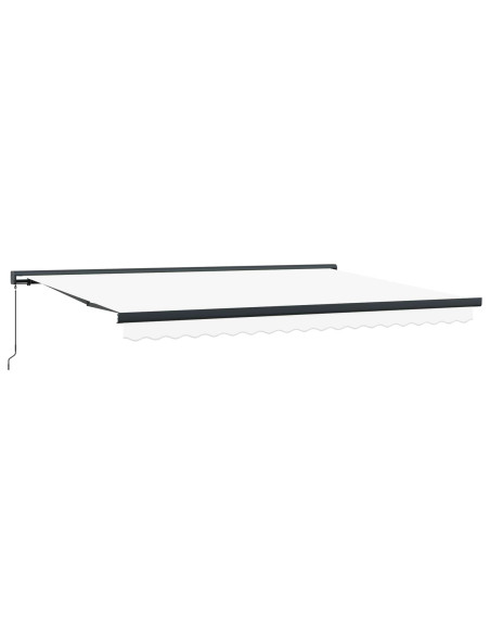 Tenda Retrattile Bianco 4 × 3 m Tela e Alluminio