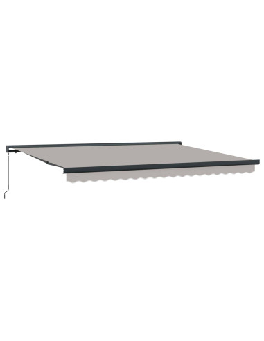 Tenda Retrattile Grigio chiaro 4 × 3 m Tela e Alluminio