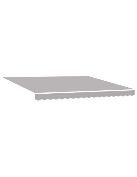 Tenda Retrattile Grigio chiaro 4 × 3 m Tela e Alluminio