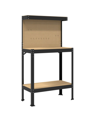 Banchi da lavoro Nero 81 x 41 x 145 cm Legno multistrato