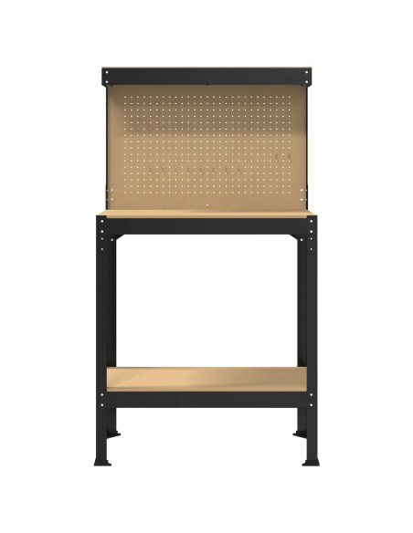 Banchi da lavoro Nero 81 x 41 x 145 cm Legno multistrato