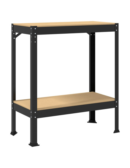 Banchi da lavoro Nero 81 x 41 x 91 cm Legno multistrato