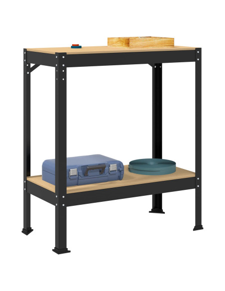 Banchi da lavoro Nero 81 x 41 x 91 cm Legno multistrato