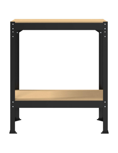 Banchi da lavoro Nero 81 x 41 x 91 cm Legno multistrato