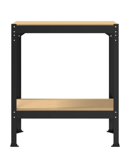 Banchi da lavoro Nero 81 x 41 x 91 cm Legno multistrato