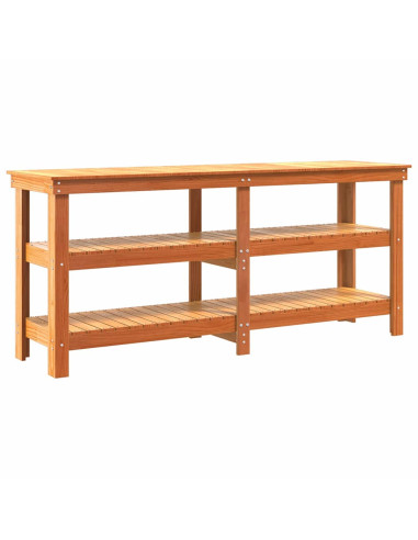 Banco da lavoro Marrone cerato 181.5 x 50 x 80 cm Pino massello