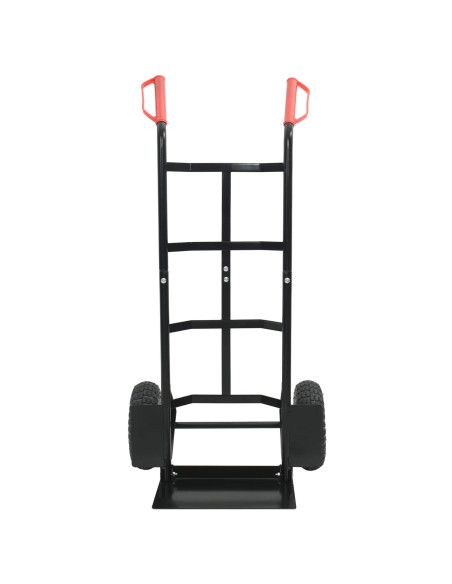 Carrello Manuale Nero e Rosso 57 x 46 x 113 cm Acciaio