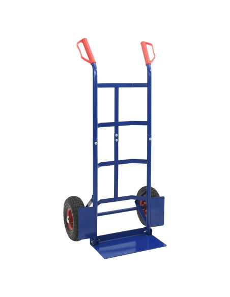 Carrello Manuale Blu e Rosso 57 x 46 x 113 cm Acciaio