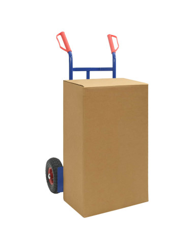 Carrello Manuale Blu e Rosso 57 x 46 x 113 cm Acciaio