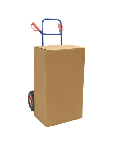 Carrello Manuale Blu e Rosso 49,5 x 53 x 114 cm Acciaio