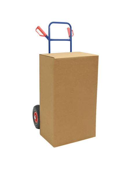Carrello Manuale Blu e Rosso 49,5 x 53 x 114 cm Acciaio