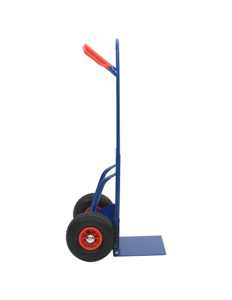 Carrello Manuale Blu e Rosso 49,5 x 53 x 114 cm Acciaio