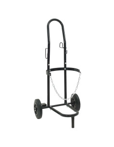 Carrello Manuale Nero e Rosso 49 x 49 x 101 cm Acciaio 2
