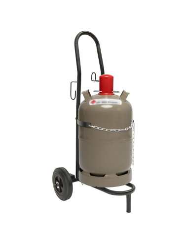 Carrello Manuale Nero e Rosso 49 x 49 x 101 cm Acciaio