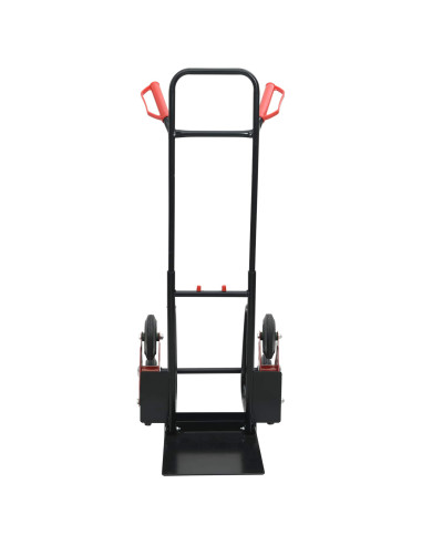 Carrello Manuale Nero e Rosso 64,5 x 49,5 x 114 cm Acciaio