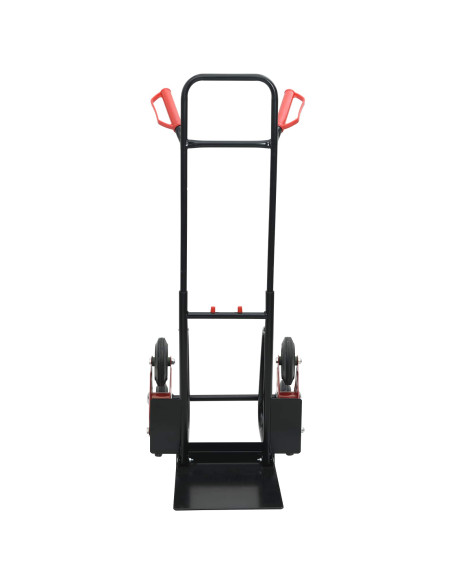 Carrello Manuale Nero e Rosso 64,5 x 49,5 x 114 cm Acciaio
