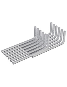 Chiave Esagonale 12 pcs Argento 32 x 86 mm Acciaio 2