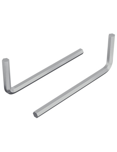 Chiave Esagonale 2 pcs Argento 32 x 86 mm Acciaio