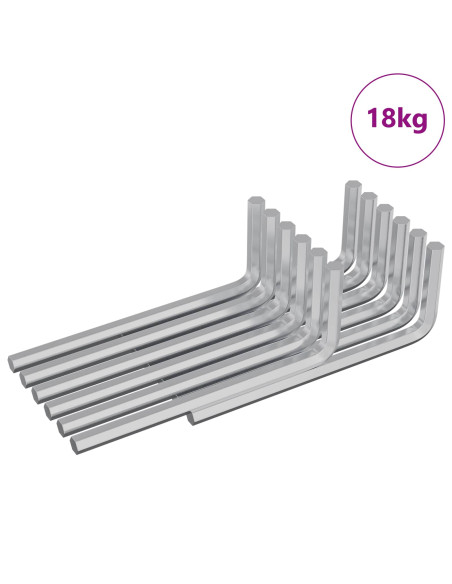 Chiave Esagonale 2118 pcs Argento 32 x 86 mm Acciaio