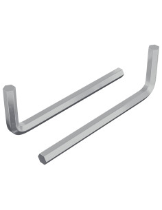 Chiave Esagonale 2 pcs Argento 32 x 86 mm Acciaio 2